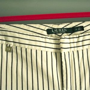 RALPH LAUREN striped cropped trousers